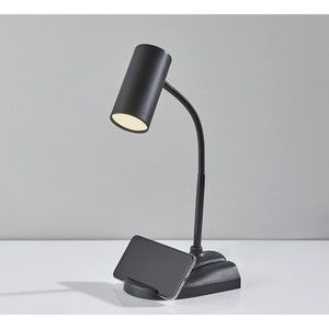 Simplee ADESSO Dual Purpose LED Desk/ Clip LAMP Black Finish Easy 3 Level Touch